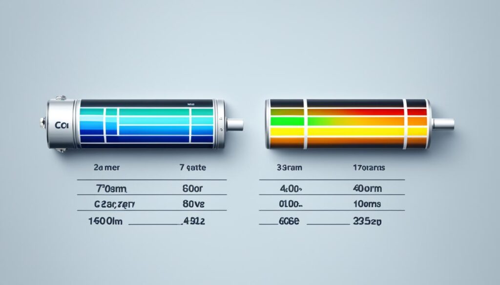 Vergleich unterschiedlicher Batteriearten