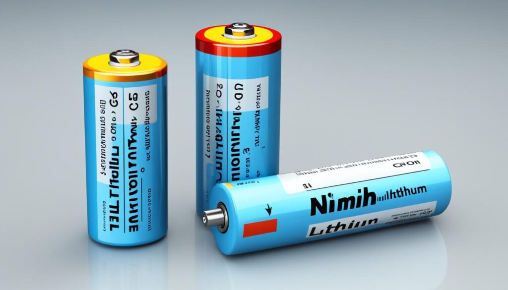 Lithium-Ionen-Akkus und NiMH-Batterien